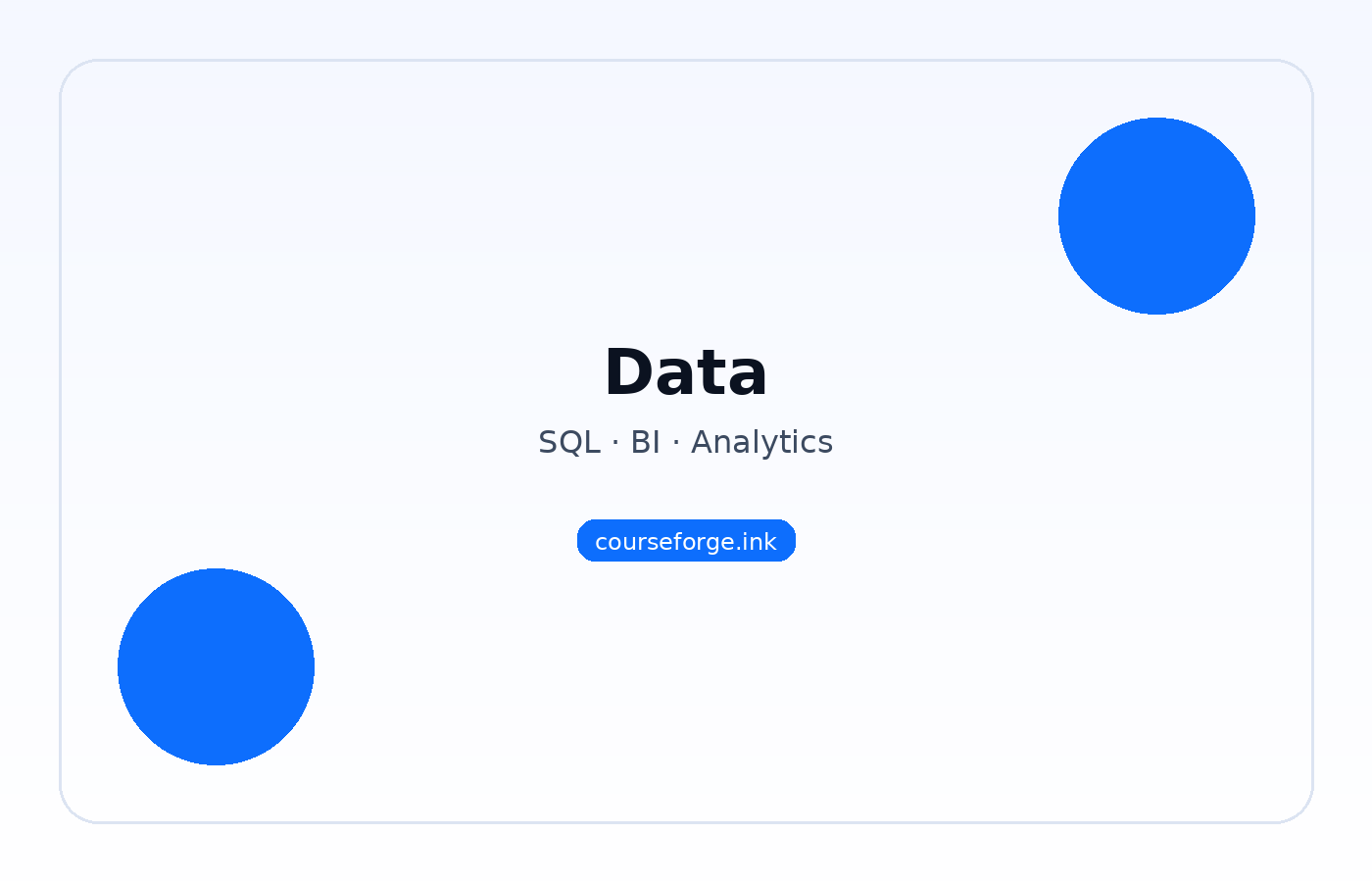 Daten und Analytics Kurse